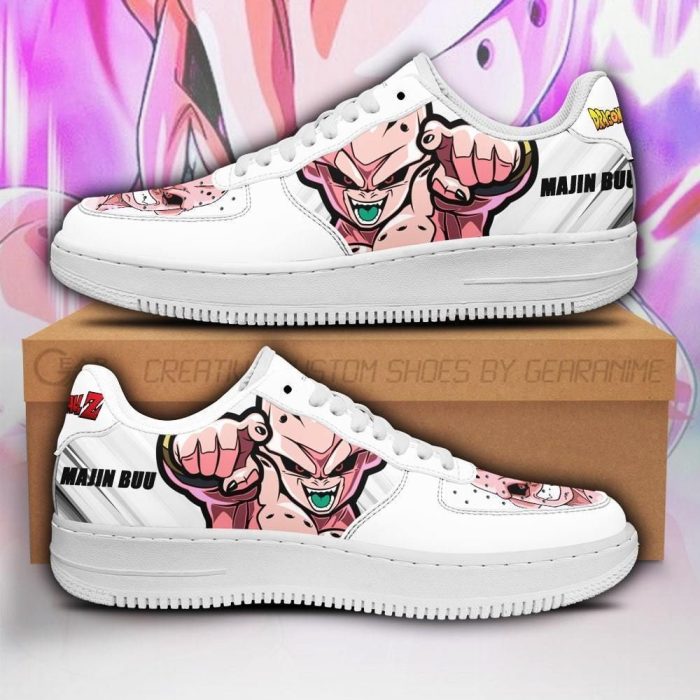 Majin Buu Nike Air Force Shoes Unique Dragon Ball Z Anime Custom Sneakers