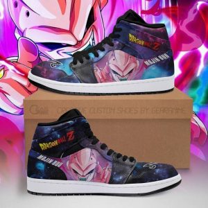 Majin Buu Sneaker Boots J1 Galaxy Dragon Ball Z Air Jordan 1 Anime Shoes Custom Sneakers