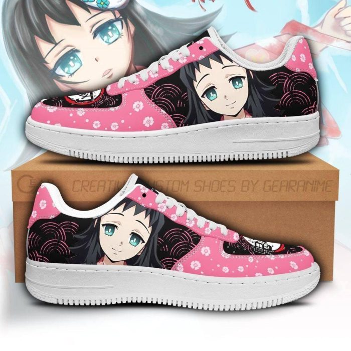 Makomo Nike Air Force Shoes Unique Demon Slayer Anime Custom Sneakers