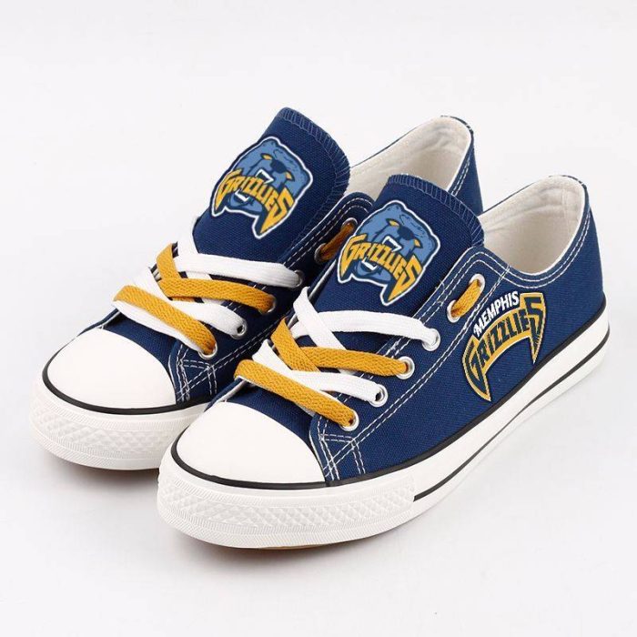 Memphis Grizzlies NBA Batketball 3 Gift For Fans Low Top Custom Canvas Shoes