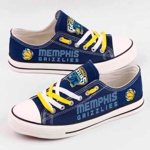 Memphis Grizzlies NBA Batketball Gift For Fans Low Top Custom Canvas Shoes
