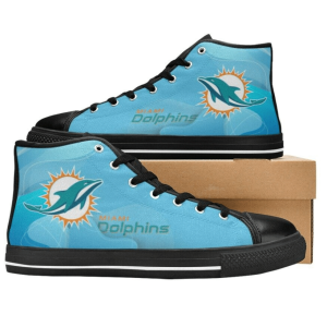 Miami Dolphins NFL Football Custom Canvas High Top Shoes