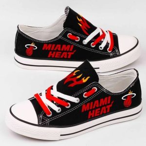 Miami Heat NBA Basketball 1 Gift For Fans Low Top Custom Canvas Shoes