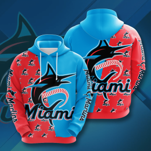 Miami Marlins 3D Hoodie