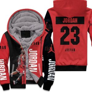 Michael Jordan 23 Chicago Bull Jump Shot Logo Unisex Fleece Hoodie