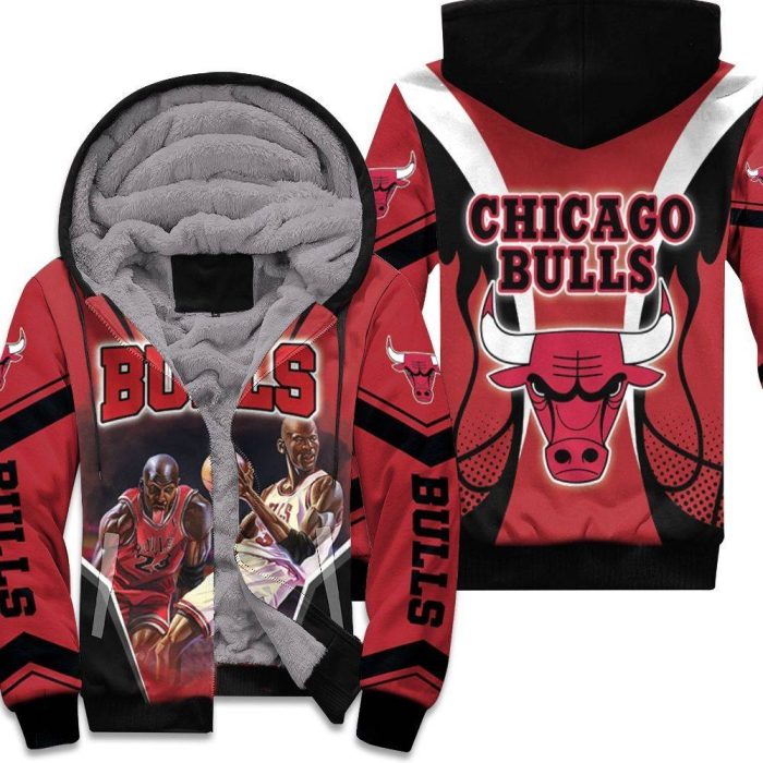 Michael Jordan 23 Chicago Bulls Caricature Style Unisex Fleece Hoodie