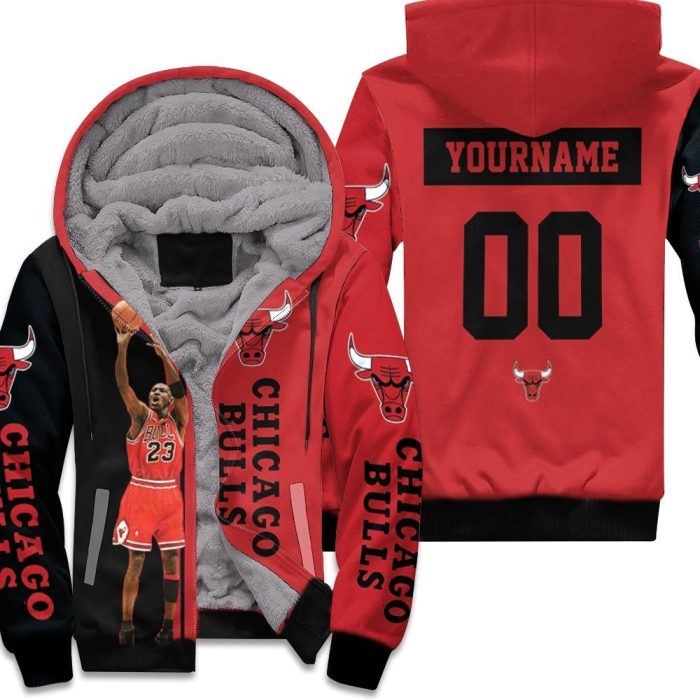 Michael Jordan 23 Chicago Bulls Legend 3D Printed For Fan Unisex Fleece Hoodie