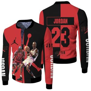 Michael Jordan 23 Legend Of Chicago Bulls Fleece Bomber Jacket