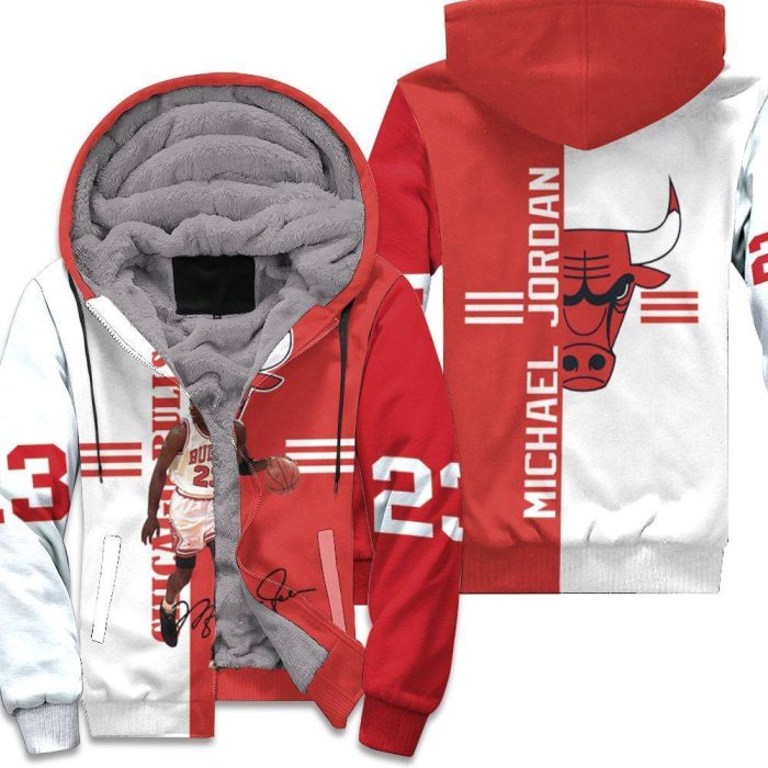 Michael Jordan 23 Signed 3D Unisex Fleece Hoodie