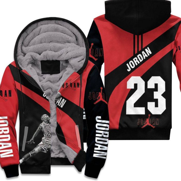 Michael Jordan Chicago Bulls Jump Shot Unisex Fleece Hoodie