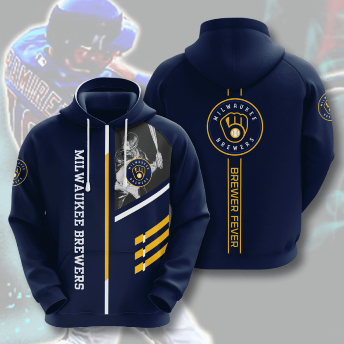 Milwaukee Brewers 3D Hoodie