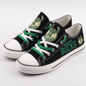 Milwaukee Bucks NBA Basketball Gift For Fans Low Top Custom Canvas Shoes