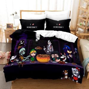 Minecraft #11 Duvet Cover Pillowcase Bedding Set Home Bedroom Decor