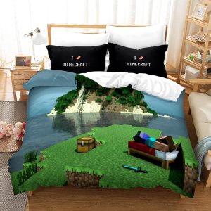 Minecraft #13 Duvet Cover Pillowcase Bedding Set Home Bedroom Decor
