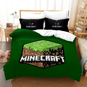 Minecraft #14 Duvet Cover Pillowcase Bedding Set Home Bedroom Decor