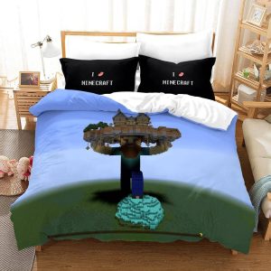 Minecraft #16 Duvet Cover Pillowcase Bedding Set Home Bedroom Decor