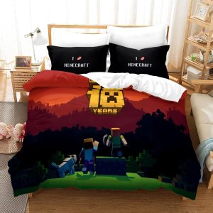 Minecraft #20 Duvet Cover Pillowcase Bedding Set Home Bedroom Decor