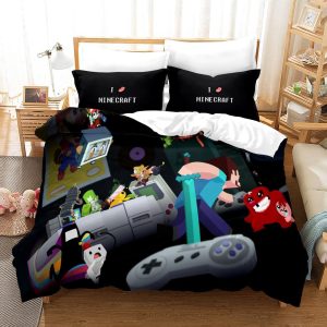 Minecraft #21 Duvet Cover Pillowcase Bedding Set Home Bedroom Decor
