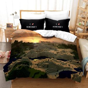 Minecraft #23 Duvet Cover Pillowcase Bedding Set Home Bedroom Decor