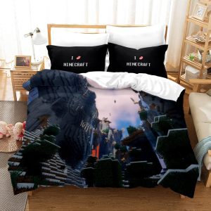 Minecraft #25 Duvet Cover Pillowcase Bedding Set Home Bedroom Decor