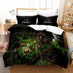 Minecraft #27 Duvet Cover Pillowcase Bedding Set Home Bedroom Decor