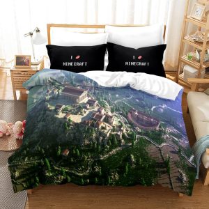 Minecraft #28 Duvet Cover Pillowcase Bedding Set Home Bedroom Decor