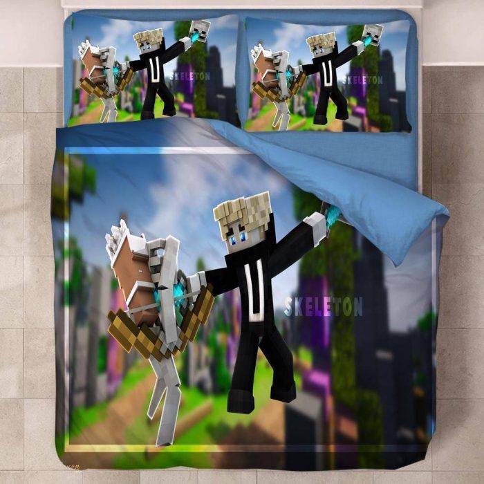 Minecraft #39 Duvet Cover Pillowcase Bedding Set Home Decor