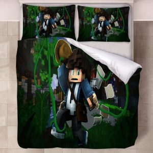 Minecraft #42 Duvet Cover Pillowcase Bedding Set Home Decor