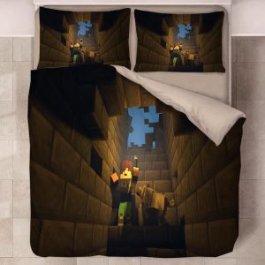 Minecraft #43 Duvet Cover Pillowcase Bedding Set Home Decor