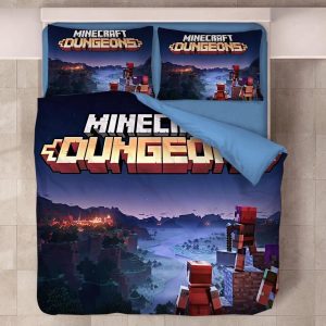 Minecraft #44 Duvet Cover Pillowcase Bedding Set Home Decor