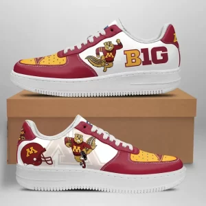 Minnesota Golden Gophers Nike Air Force Shoes Unique Football Custom Sneakers