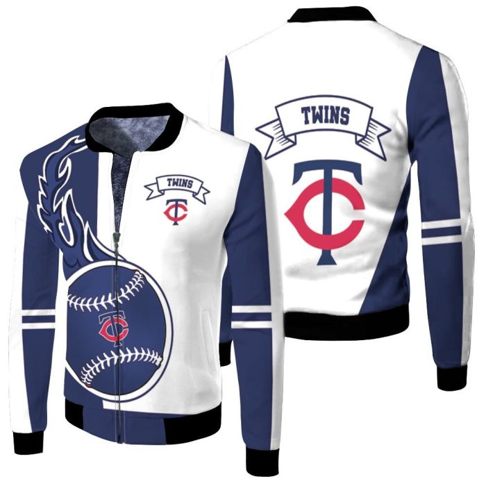 Minnesota Twins 3D Fleece Bomber Jacket