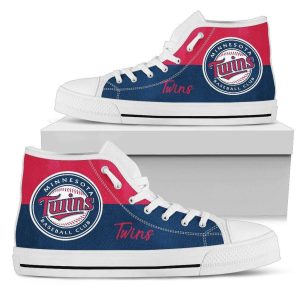 Minnesota Twins MLB Baseball 1 Custom Canvas High Top Shoes