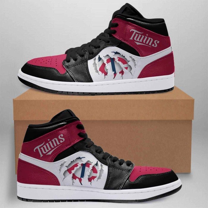 Minnesota Twins MLB Outdoor Air Jordan 1 Sport Custom Sneakers