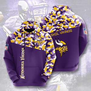 Minnesota Vikings 3D Hoodie