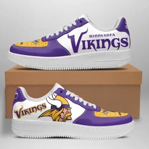 Minnesota Vikings Nike Air Force Shoes Unique Football Custom Sneakers