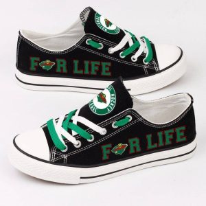 Minnesota Wild NHL Hockey For Life Gift For Fans Low Top Custom Canvas Shoes