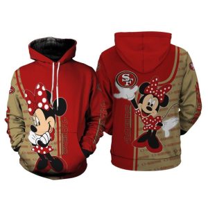 Minnie Mouse San Francisco 49ers 26 Gift For Fan 3D T Shirt Sweater Zip Hoodie Bomber Jacket