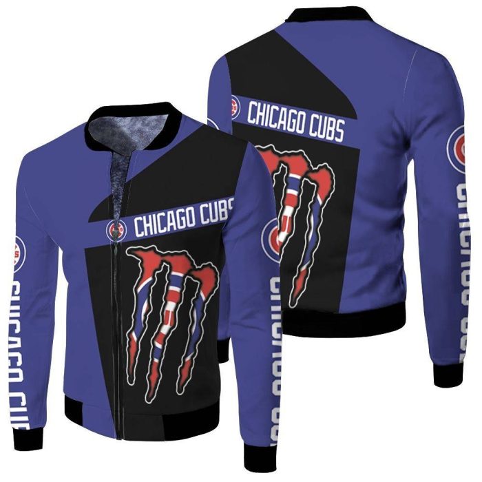Monster Energy Chicago Cubs Fleece Bomber Jacket