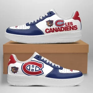 Montreal Canadiens Nike Air Force Shoes Unique Football Custom Sneakers