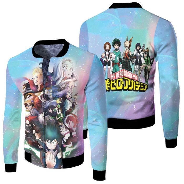 My Hero Academia All Main Characters For Japanese Fan Fleece Bomber Jacket