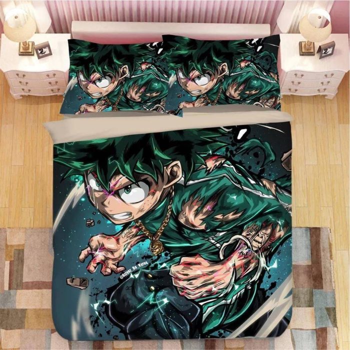 My Hero Academia Deku Midoriya Izuku #37 Duvet Cover Pillowcase Bedding Set Home Decor