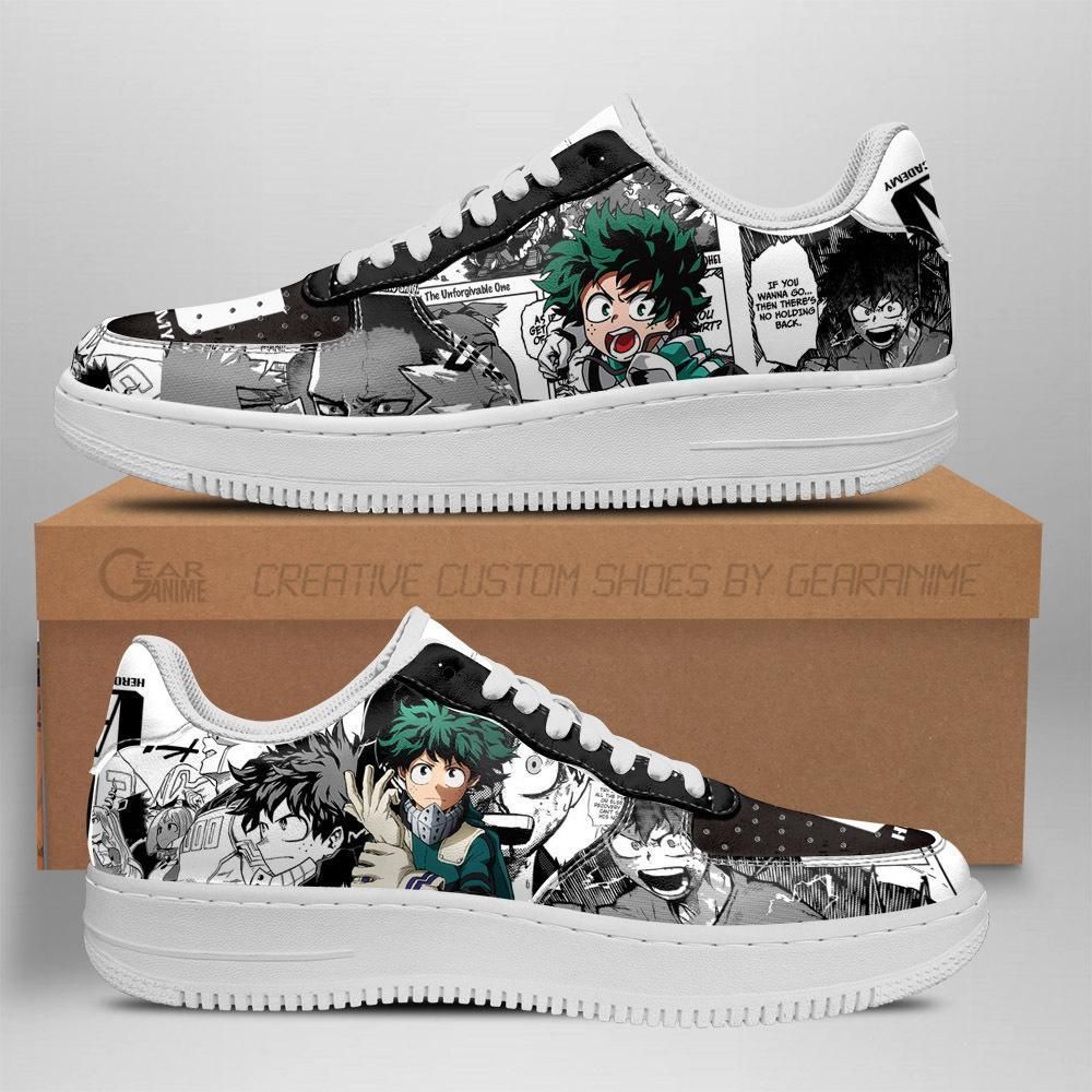 My Hero Academia Nike Air Force Shoes Unique Anime Custom Sneakers ...