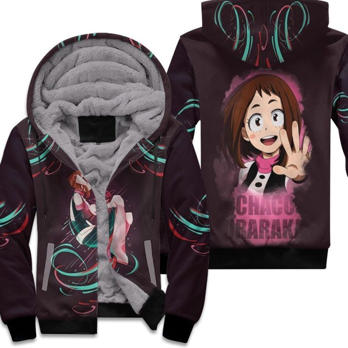 My Hero Academia Ochako Uraraka Cute Effect For Japanese Fan Unisex Fleece Hoodie