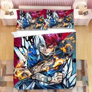 My Hero Academia Todoroki Shouto #39 Duvet Cover Pillowcase Bedding Set Home Decor