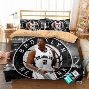 NBA Brooklyn Nets Player Logo Bedding Set- 1 Duvet Cover & 2 Pillow Cases