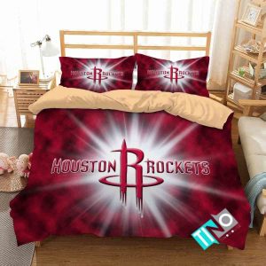 NBA Houston Rockets 1 Logo 3D Duvet Cover Bedding Sets N