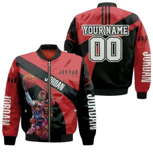 NBA Legend Michael Jordan Chicago Bulls 23 Personalized Bomber Jacket