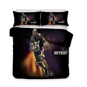 NBA Los Angeles Lakers Kobe Bryant Theme 3D Duvet Cover Bedding Set
