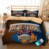 NBA New York Knicks4 Logo 3D Duvet Cover Bedding Sets N